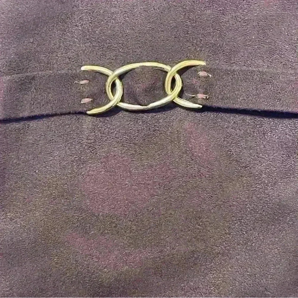 Predictions Women's Brown Suede Side Zipper Knee High Block Heel Boots Size 5.5 - Picture 7 of 13